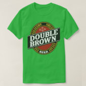 Dubbele bruine T T-shirt (Design voorkant)