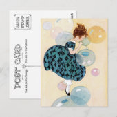 "DUBBELE BUBBELE" VLOERENDE VANTASEL BRIEFKAART (Voorkant / Achterkant)