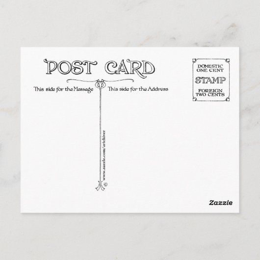 "DUBBELE BUBBELE" VLOERENDE VANTASEL BRIEFKAART (Achterkant)