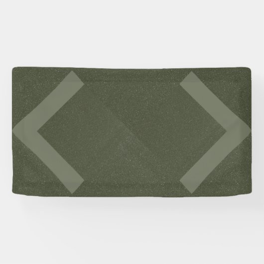 Dubbele Chevron Mosgroene Banier Spandoek (Horizontaal)