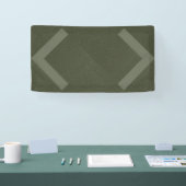 Dubbele Chevron Mosgroene Banier Spandoek (Beurs)
