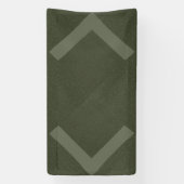 Dubbele Chevron Mosgroene Banier Spandoek (Verticaal)