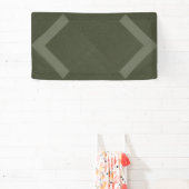 Dubbele Chevron Mosgroene Banier Spandoek (Insitu)