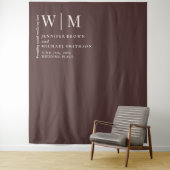 Dubbele Chocolade Bruine Beige Formele eenvoudige Wandkleed (In situ)