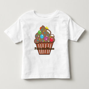 Dubbele Chocolade CUPCAKE Kinder Shirts