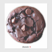 Dubbele chocolade koekjesticker sticker (Vel)