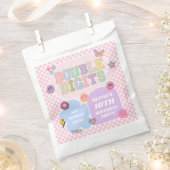 Dubbele cijfers Preppy Patch 10e verjaardagsfeest Bedankzakje (Geknipt)