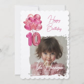 Dubbele cijfers Verjaardag Bash Kaart (Achterkant)