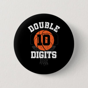 Dubbele cijfers Verjaardag Decoraties Jongen 10e B Ronde Button 5,7 Cm