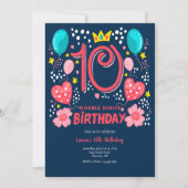 Dubbele cijfers verjaardag kaart (Voorkant)