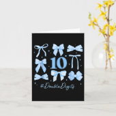 Dubbele cijfers Verjaardag Meisje 10e verjaardag C Kaart (Gele Bloem)