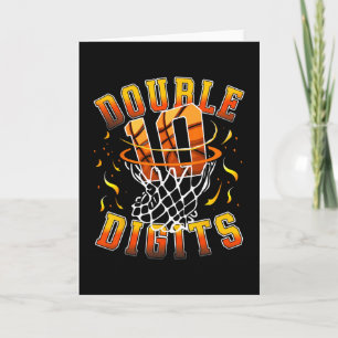 Dubbele cijfers verjaardagsdecoraties Jongen 10 sk Kaart