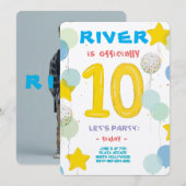 Dubbele cijfers viering Bash Kaart (Voorkant / Achterkant)