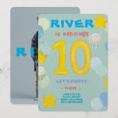 Dubbele cijfers viering feest kaart (Voorkant / Achterkant)