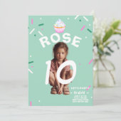 Dubbele cijfers viering feest kaart (Staand voorkant)