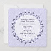 Dubbele cirkel van Fleur de Lis Kaart (Achterkant)