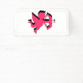 Dubbele Cupido Valentijnsdag 2x1 Vinyl Spandoek (Insitu)