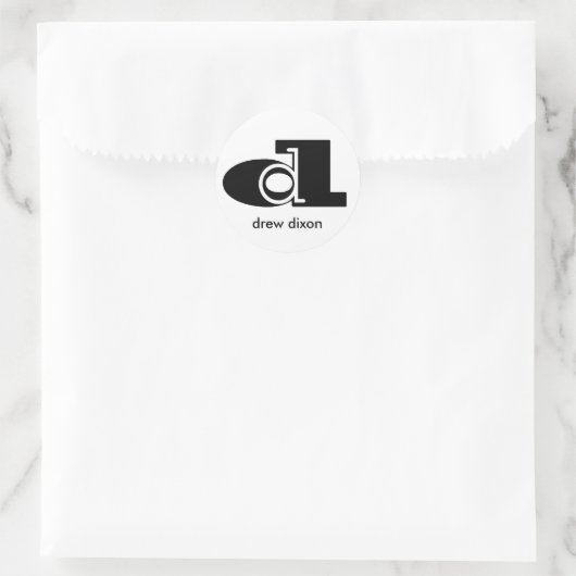 Dubbele D Sticker Wit (Tas)