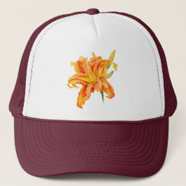 Dubbele Daylily Hemerocallis oranje fijn pet