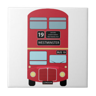Dubbele Decker Bus Tegeltje