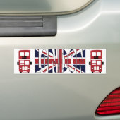 Dubbele deckerbus LONDON-bumper sticker (Op auto)