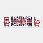 Dubbele deckerbus LONDON-bumper sticker (Voorkant)