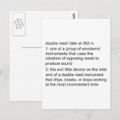 Dubbele definitie briefkaart (Voorkant / Achterkant)