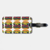 Dubbele Deluxe Hamburger met kaas Bagagelabel (Achterkant horizontaal)