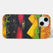 Dubbele Deluxe Hamburger met kaas Case-Mate iPhone Case (Achterkant (horizontaal))