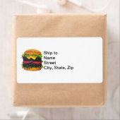 Dubbele Deluxe Hamburger met kaas Etiket (Insitu)