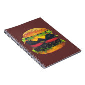 Dubbele Deluxe Hamburger met kaas Notitieboek (Rechterzijde)