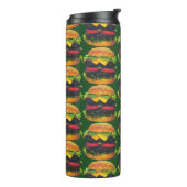 Dubbele Deluxe Hamburger met Kaas Patroon Thermosbeker (Gedraaid links)