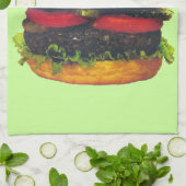 Dubbele Deluxe Hamburger met kaas Theedoek (Gevouwen)