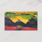 Dubbele Deluxe Hamburger met kaas Visitekaartje (Achterkant)