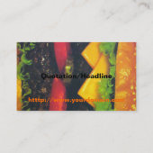 Dubbele Deluxe Hamburger met kaas Visitekaartje (Achterkant)