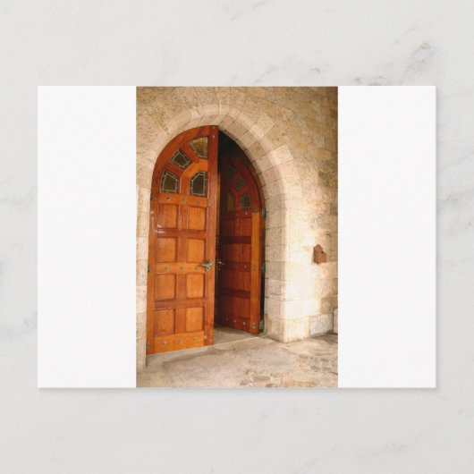 Dubbele deur briefkaart (Voorkant)
