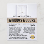 Dubbele deuren, raam- en deurfitter flyer (Voorkant)