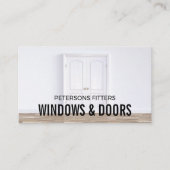 Dubbele deuren, raam- en deurfitter visitekaartje (Voorkant)