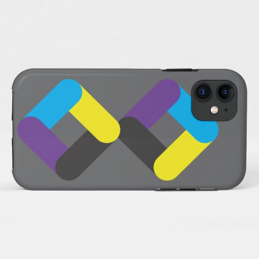 dubbele diamant Case-Mate iPhone case (Achterkant (horizontaal))