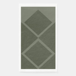 Dubbele diamanten servet – Moss Green Minimalism