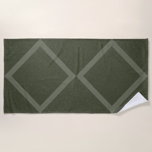 Dubbele Diamond Moss Groene Handdoek –  (Voorkant)