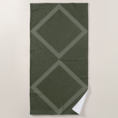 Dubbele Diamond Moss Groene Handdoek –  (Voorkant)