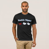 Dubbele dipper - alleen vooraan t-shirt (Voorkant volledig)