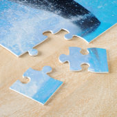 Dubbele dolfijnen met waterval legpuzzel (Zijkant)