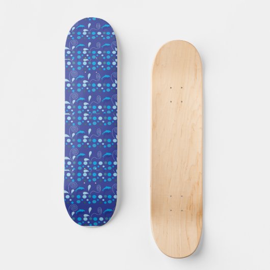 Dubbele dolfijnen skateboard (Voorkant)
