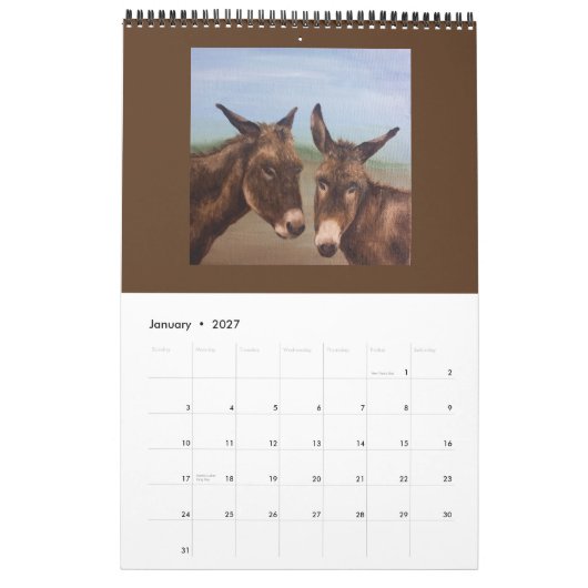 Dubbele Donkeyagenda Kalender (Jan 2027)