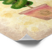 Dubbele draai bovenaan poster (Hoek)