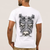 Dubbele draak en schedel T-shirt (Achterkant)