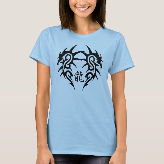 Dubbele draak (Tattoo) T-shirt (Voorkant)