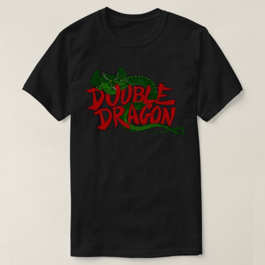 Dubbele draak verdrietig t-shirt (Design voorkant)